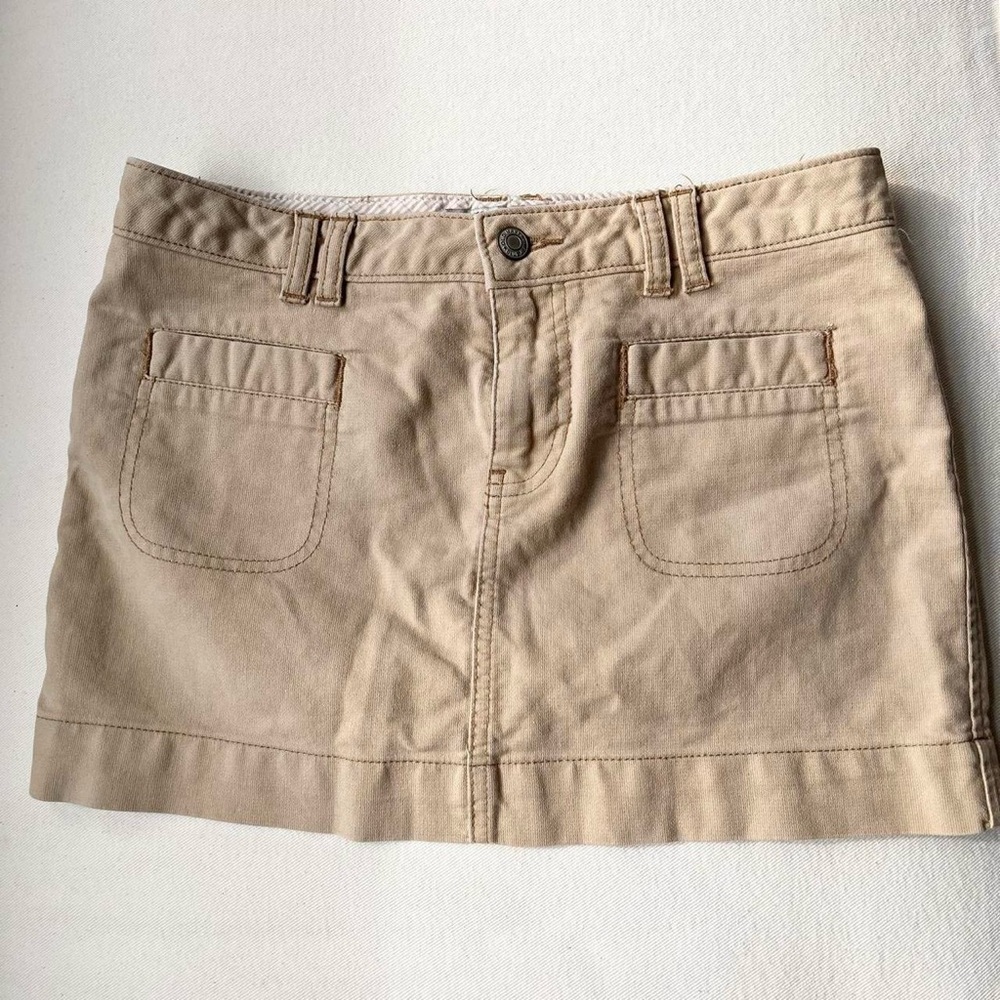 Old Navy Tan Mini Cargo Skirt Casual